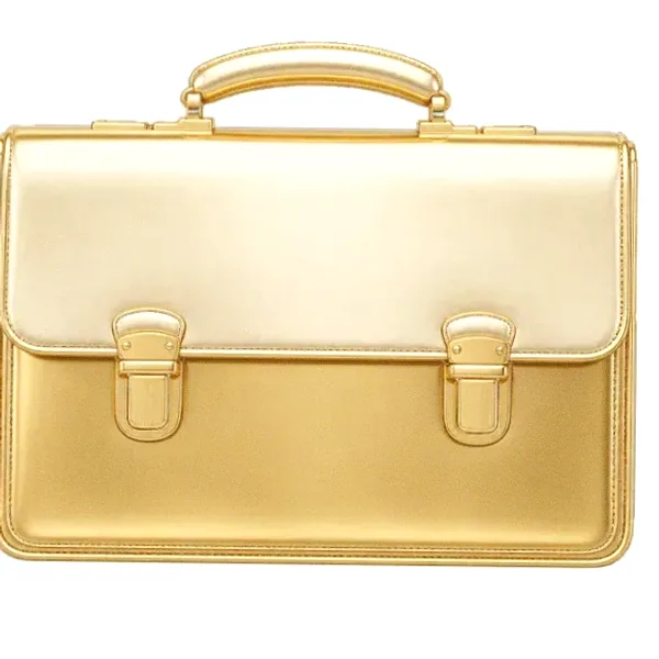Leather briefcase — Lucky Barry