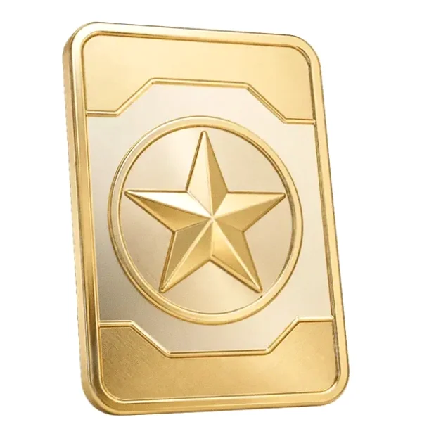 Star-emblem card — Lucky Barry
