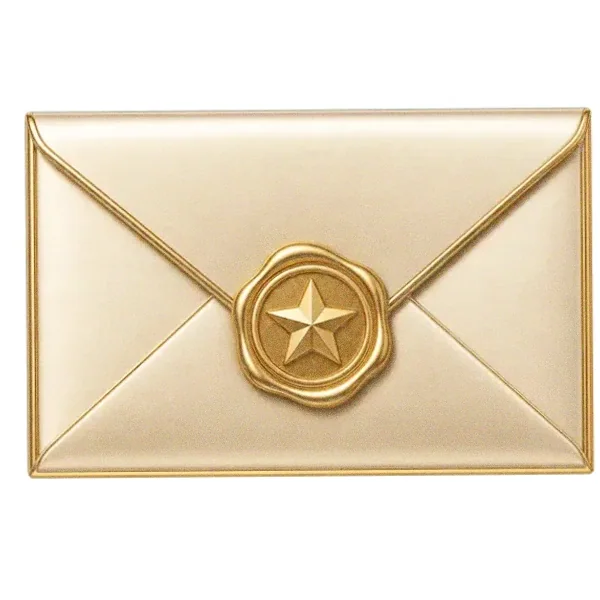 Sealed wax envelope — Lucky Barry