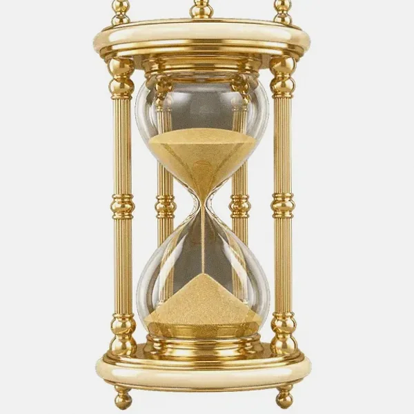 Ornate hourglass — Lucky Barry