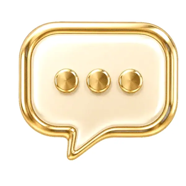 Three-dot speech bubble — Lucky Barry