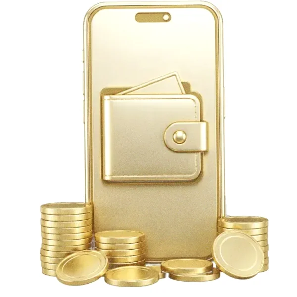Smartphone with wallet — Lucky Barry