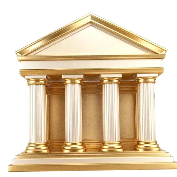 Classical bank building — Lucky Barry