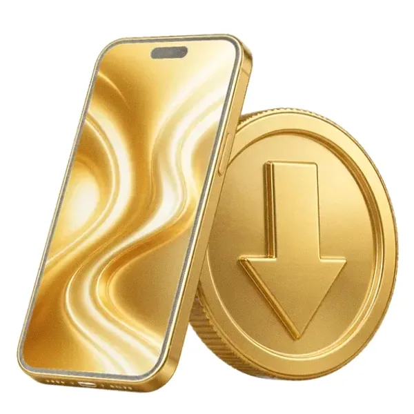 Smartphone and coin — Lucky Barry