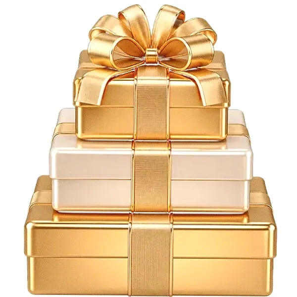Stacked gift boxes — Lucky Barry