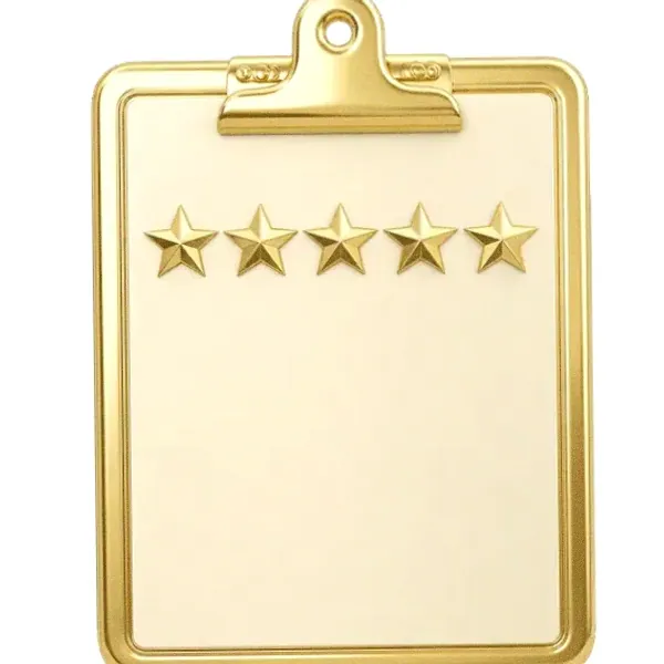 Star rating clipboard — Lucky Barry