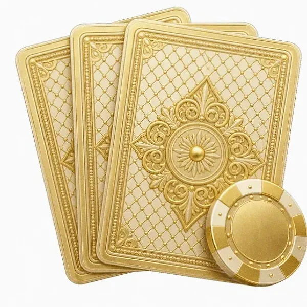 Playing cards and chip — Lucky Barry
