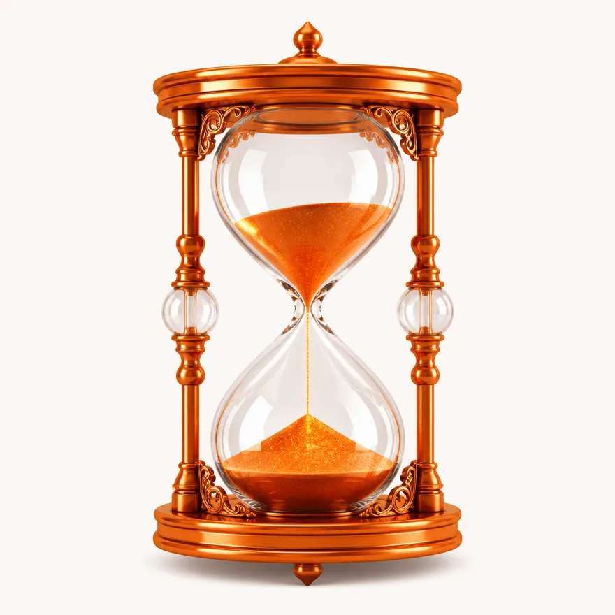 Ornate hourglass — Lucky Barry
